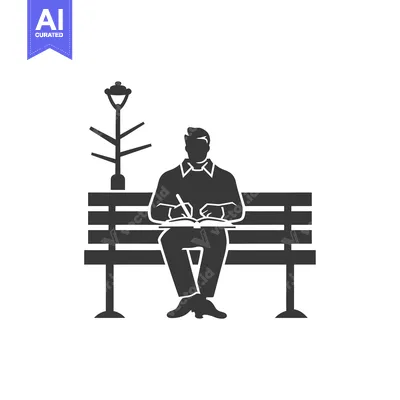Aset premium populer: Man Writing in a Notebook on a Bench Under a Streetlight