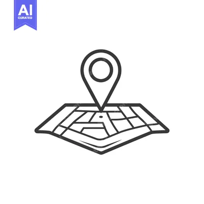 Popular premium asset: A simple illustration depicts a map with a location marker