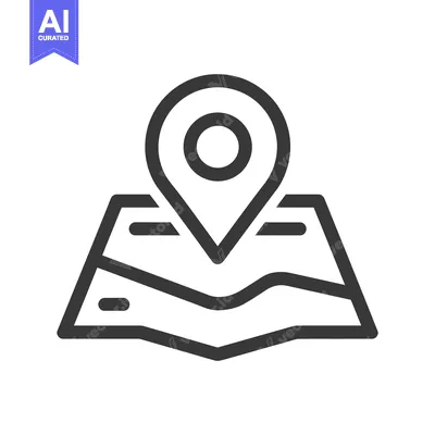 Popular premium asset: Minimalist Map Icon with Location Pinpoint, Navigation Symbol, Flat De