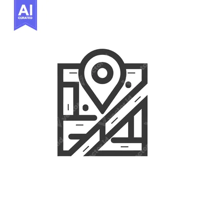 Aset premium populer: Map with Pin Icon Illustration