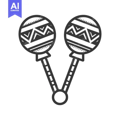Popular premium asset: Two stylized shaker instruments with decorative patterns are shown