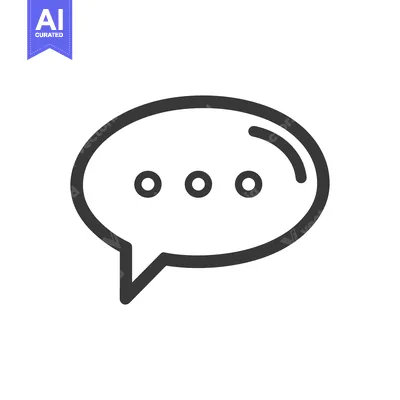 Popular premium asset: Minimalist Chat Bubble Icon with Three Dots on White Background