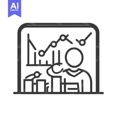 Aset desain premium: A person is analyzing data displayed on a screen or monitor