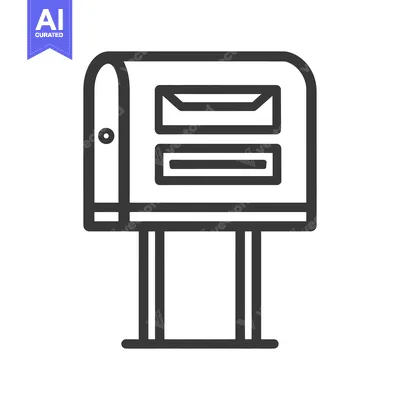 Popular premium asset: Minimalist Mailbox Icon: Clean Line Art Illustration on White Backgrou