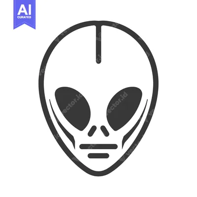 Popular premium asset: An abstract illustration depicting the face of an alien creature