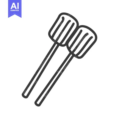 Two kitchen utensils showing their spatula and long handle designs