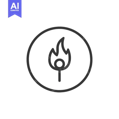Popular premium asset: Minimalist Fire Icon: Burning Flame in Circular Frame, Clean Design