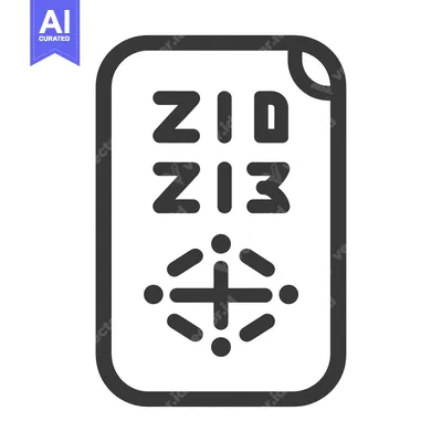 Aset premium populer: A document icon containing symbols and alphanumeric characters