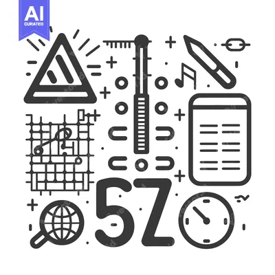 Premium design asset: Various Icons And Symbols Representing Conceptual Ideas In Design