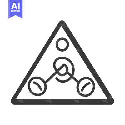 Aset premium populer: A geometric triangle contains connected circular design elements