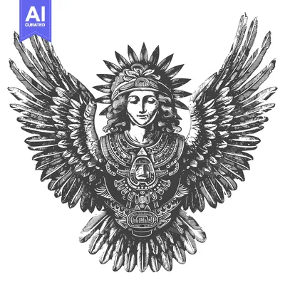 Popular premium asset: Mayan Deity with Feathered Wings and Ornate Headwear