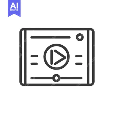 A simplistic device interface displaying video player controls on scre
