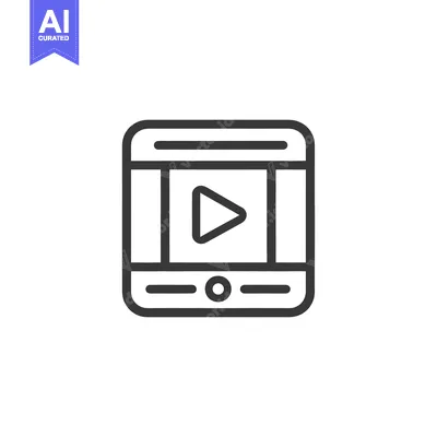 Popular premium asset: A simple digital device displaying a video playback interface clearly