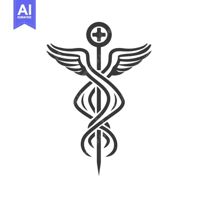 Premium design asset: Medical Symbol with Wings and a Cross