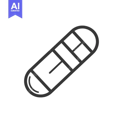 Aset desain premium: A simple vector illustration depicting a sleek object or device