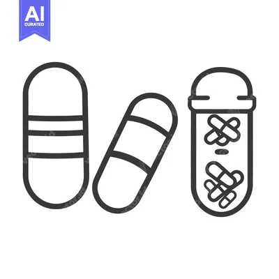 An illustration shows medical capsules with a containing vial