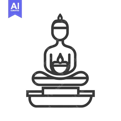 Popular premium asset: A seated figure holding a flame within a decorative bowl