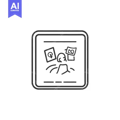 Aset premium populer: A person is looking at various images on a display board