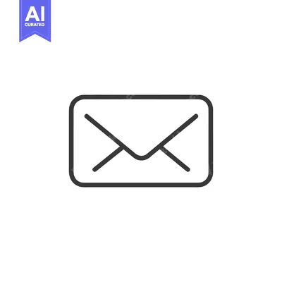 Aset premium populer: A simple linear illustration of a closed envelope icon