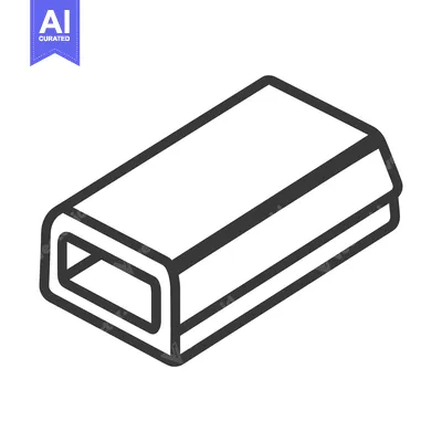 Popular premium asset: Isometric rectangular object with rounded corners and a hollow interio