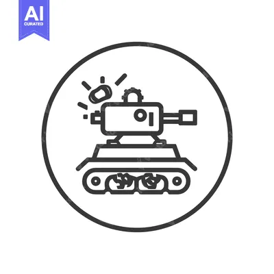 Aset premium populer: Tank Icon Vector Illustration, Military Vehicle in Action, War Machine
