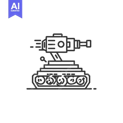 Popular premium asset: Minimalist Tank Icon: Bold Outline, Military Vehicle, Modern Design