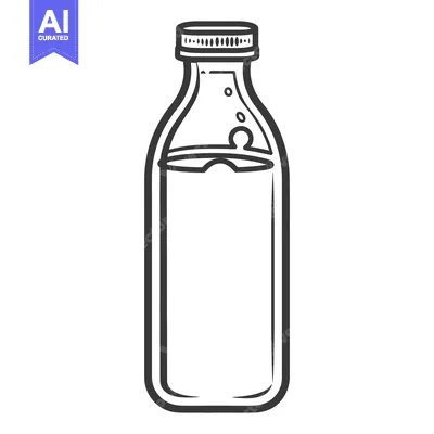 Popular premium asset: A simple line drawing depicts a filled bottle with cap