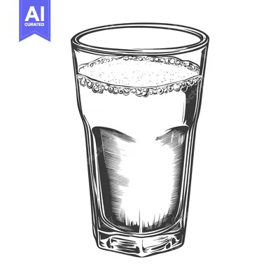 Popular premium asset: A tall glass full of liquid with bubbles and some foam