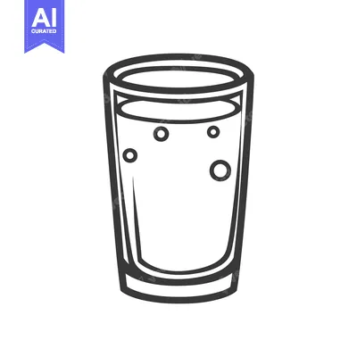 Aset premium populer: A transparent drinking glass filled with bubbles of liquid