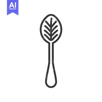 Leaf Shaped Spoon Design Simple Kitchen Utensil