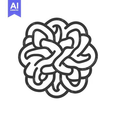 Aset premium populer: Abstract tangled lines forming a floral design