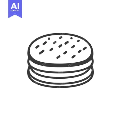 Aset desain premium: Stack of Round Flatbreads Ready To Eat