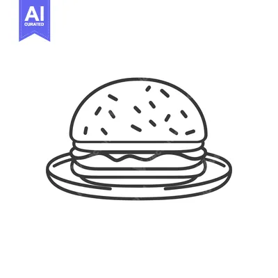 Aset premium populer: A Delicious Hamburger Served on a Plate