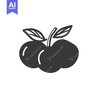 Aset premium populer: Simple Graphic Depiction Of A Cluster Of Cherries