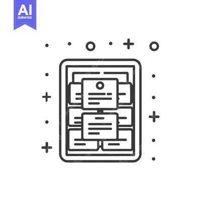 Aset desain premium: Tablet Displaying a Flowchart of Documents