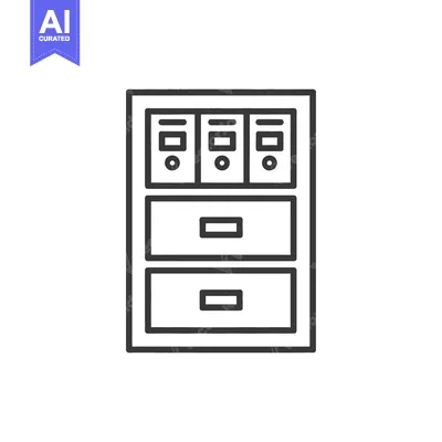 Filing Cabinet With Drawers And Folders Inside