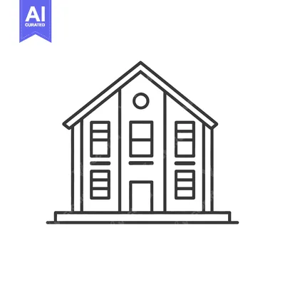Popular premium asset: Simple Line Drawing of a Multi Story Building