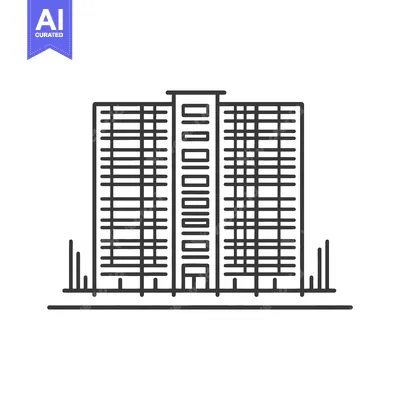 Premium design asset: Modern Apartment Building Cityscape Architectural Design