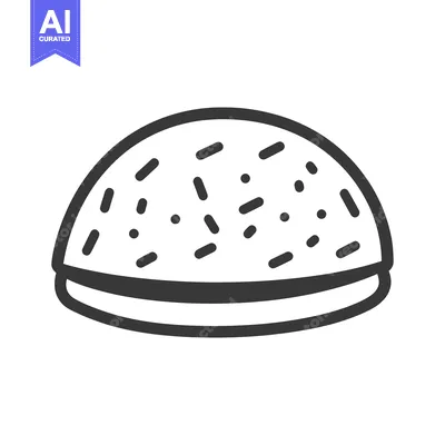 Aset desain premium: A Sprinkled Round Pastry Dessert Item