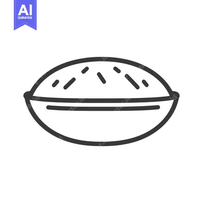 Popular premium asset: Line art illustration of a round pie
