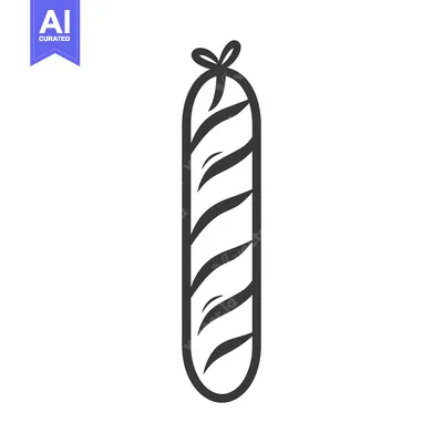 Aset premium populer: A Twisted Bread Roll Tied With A Ribbon