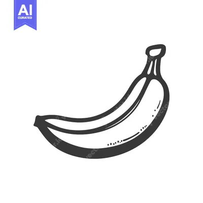 Aset premium populer: A Single Hand Drawn Banana Illustration
