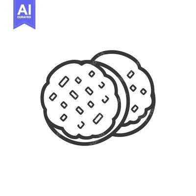 Aset premium populer: Two Delicious Chocolate Chip Cookies Stacked Together