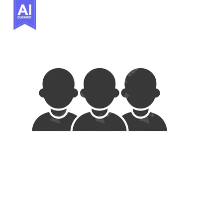 Popular premium asset: Three Simple Silhouettes of People in a Row