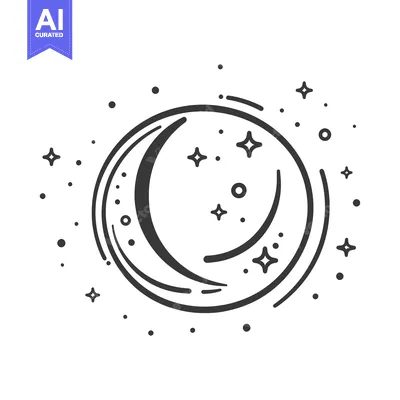 Popular premium asset: Crescent Moon Stars Celestial Night Sky Design