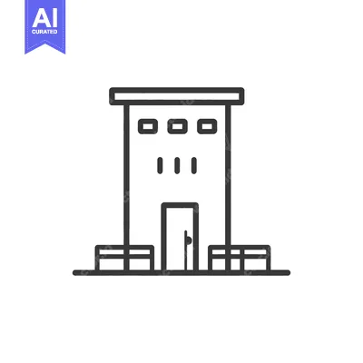 Popular premium asset: Simple Line Drawing Of A Small Building