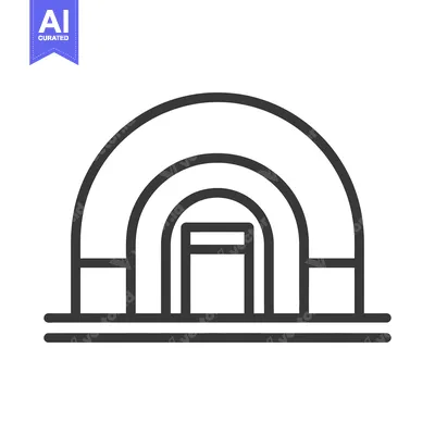 Popular premium asset: Simple Line Drawing Of A Dome Shaped Structure