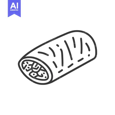 A Delicious Rolled Burrito Mexican Food Item
