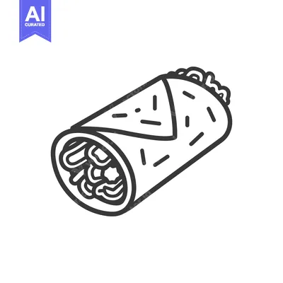 A Delicious Burrito Is Ready To Eat
