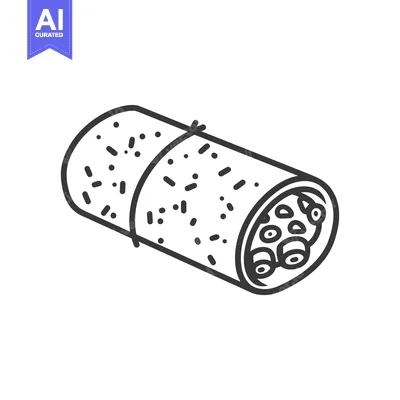 Aset premium populer: A Delicious Burrito Ready To Eat